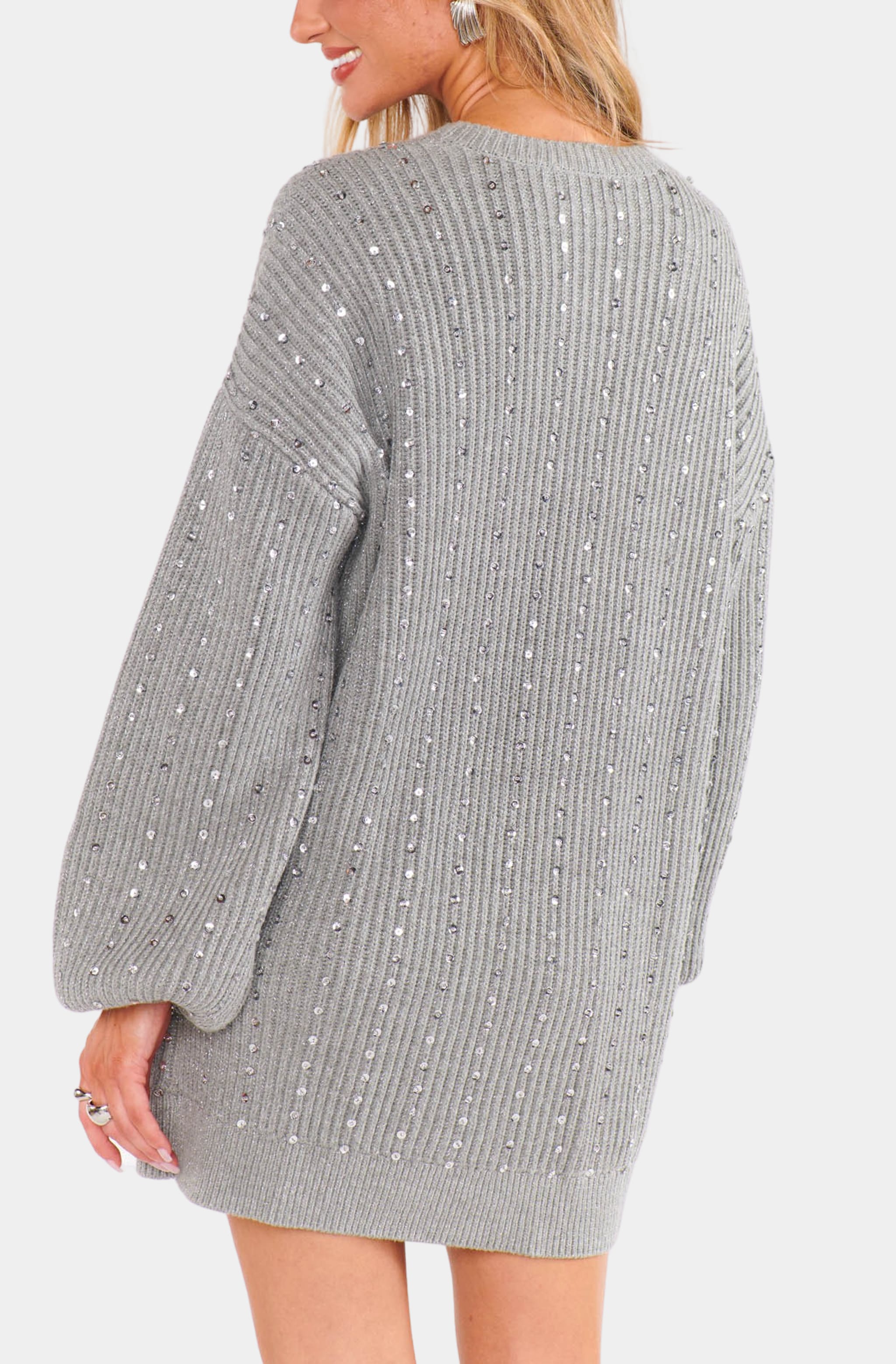 Silver Sweater Dress Savvy Fine Knit Everyday Sweater Dress Silver Blue Silver Sweater Dress Savvy Fine Knit Everyday Sweater Dress Silver Blue
