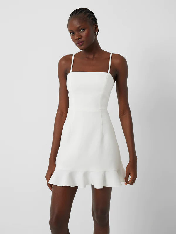 frill hem mini dress ASTR the Label | Elexis Ruffle Hem Mini Dress in Wine