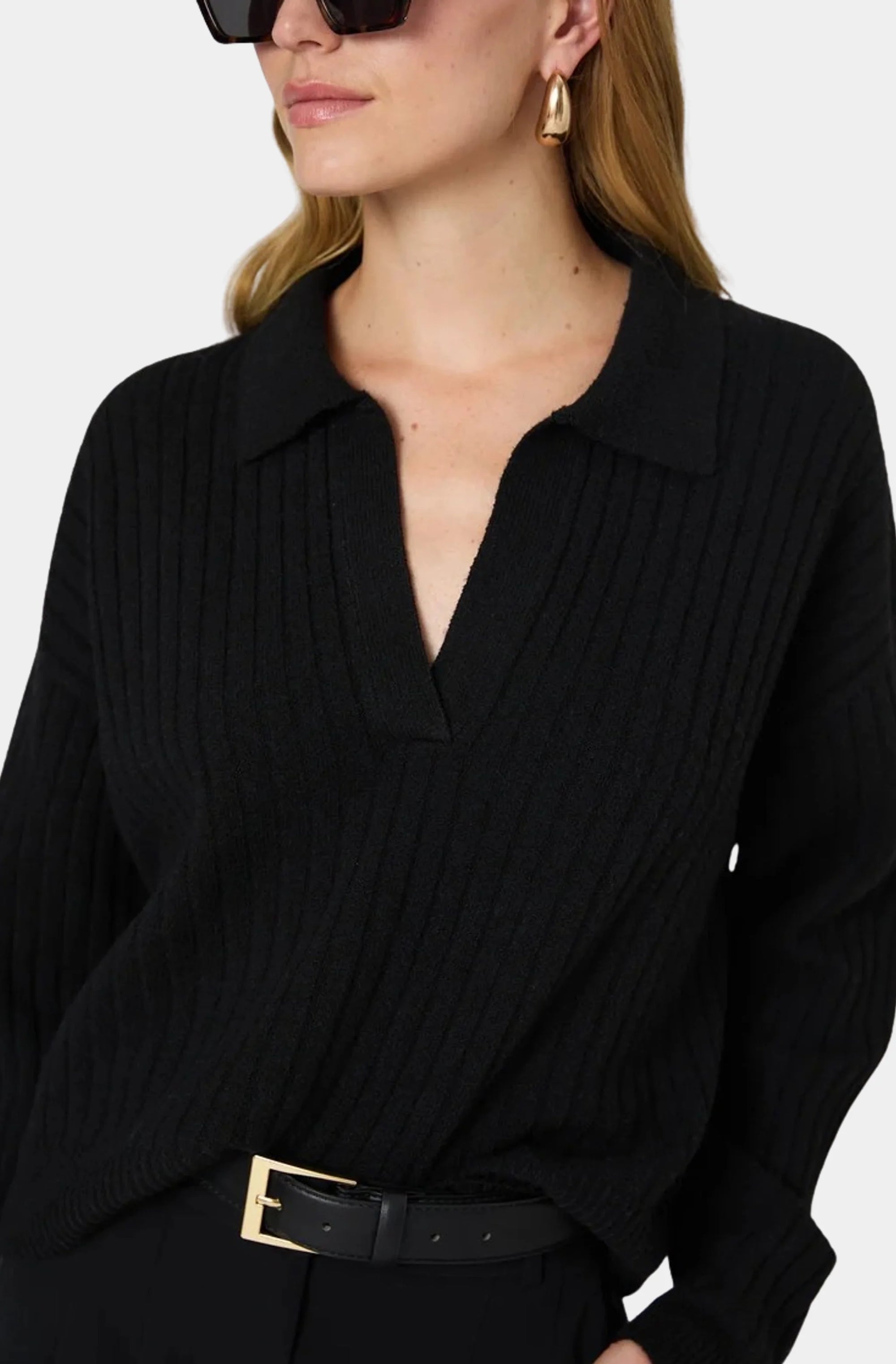 Vhari Collar Long Sleeve Sweater