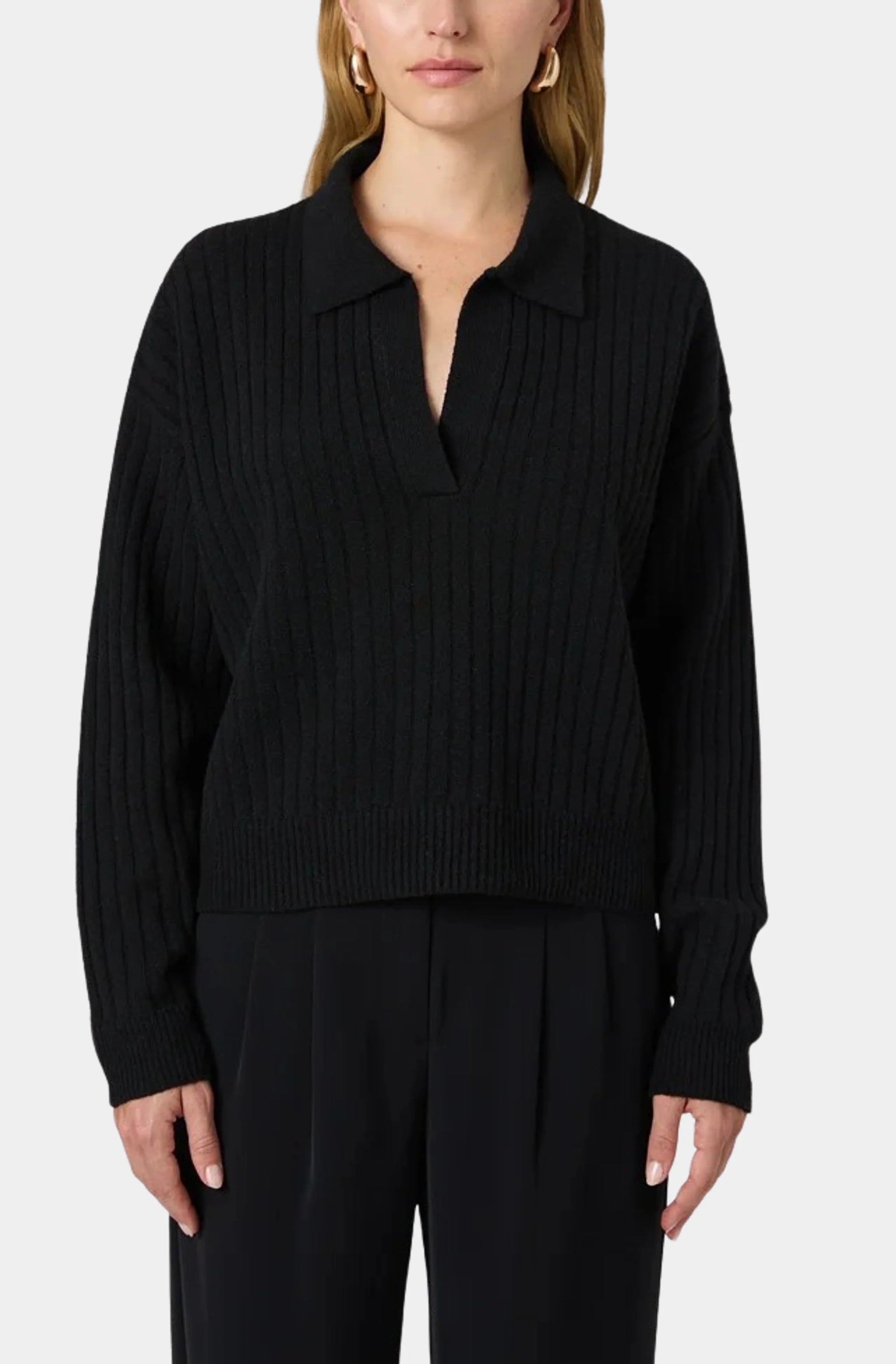 Vhari Collar Long Sleeve Sweater