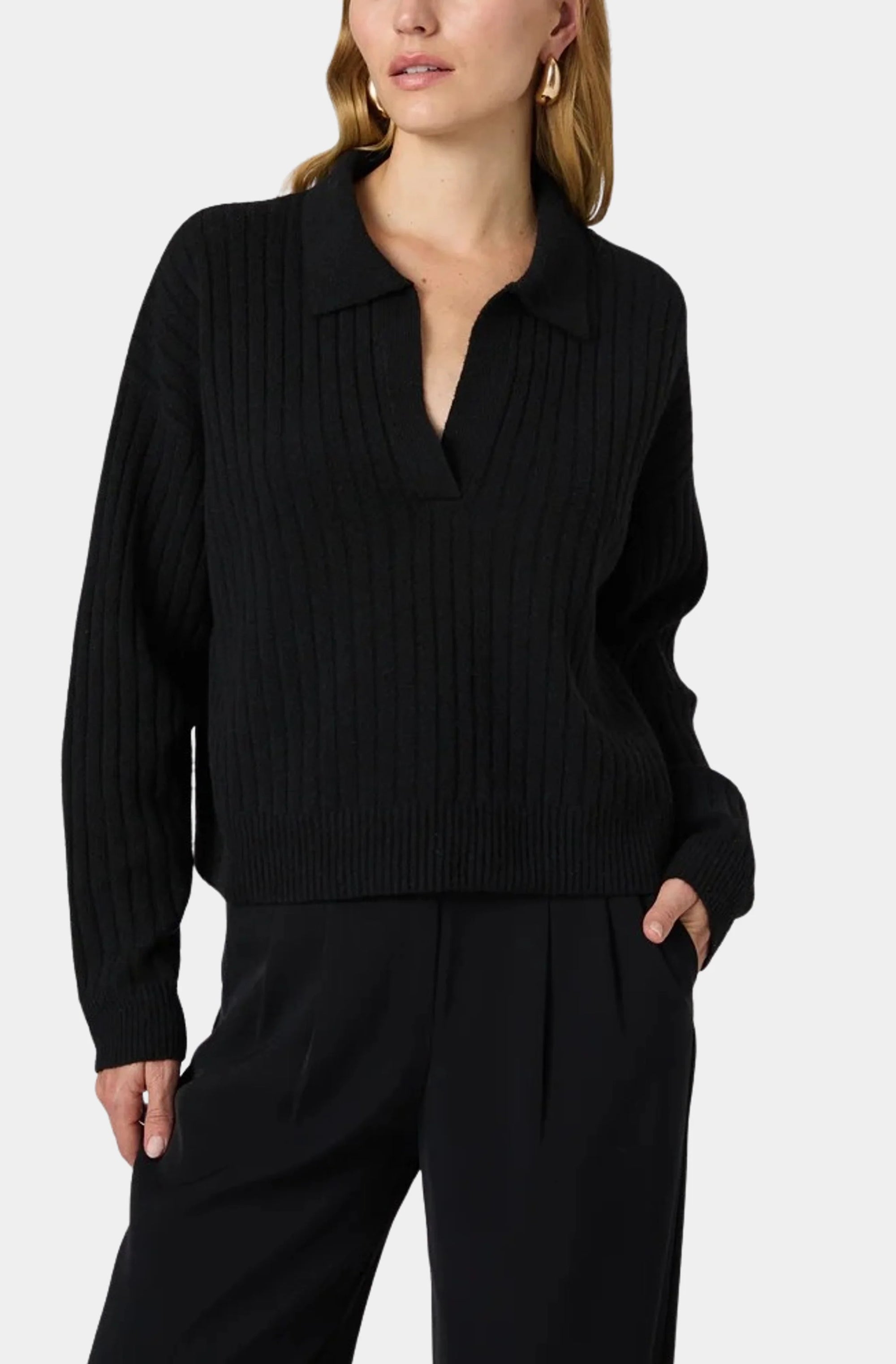 Vhari Collar Long Sleeve Sweater