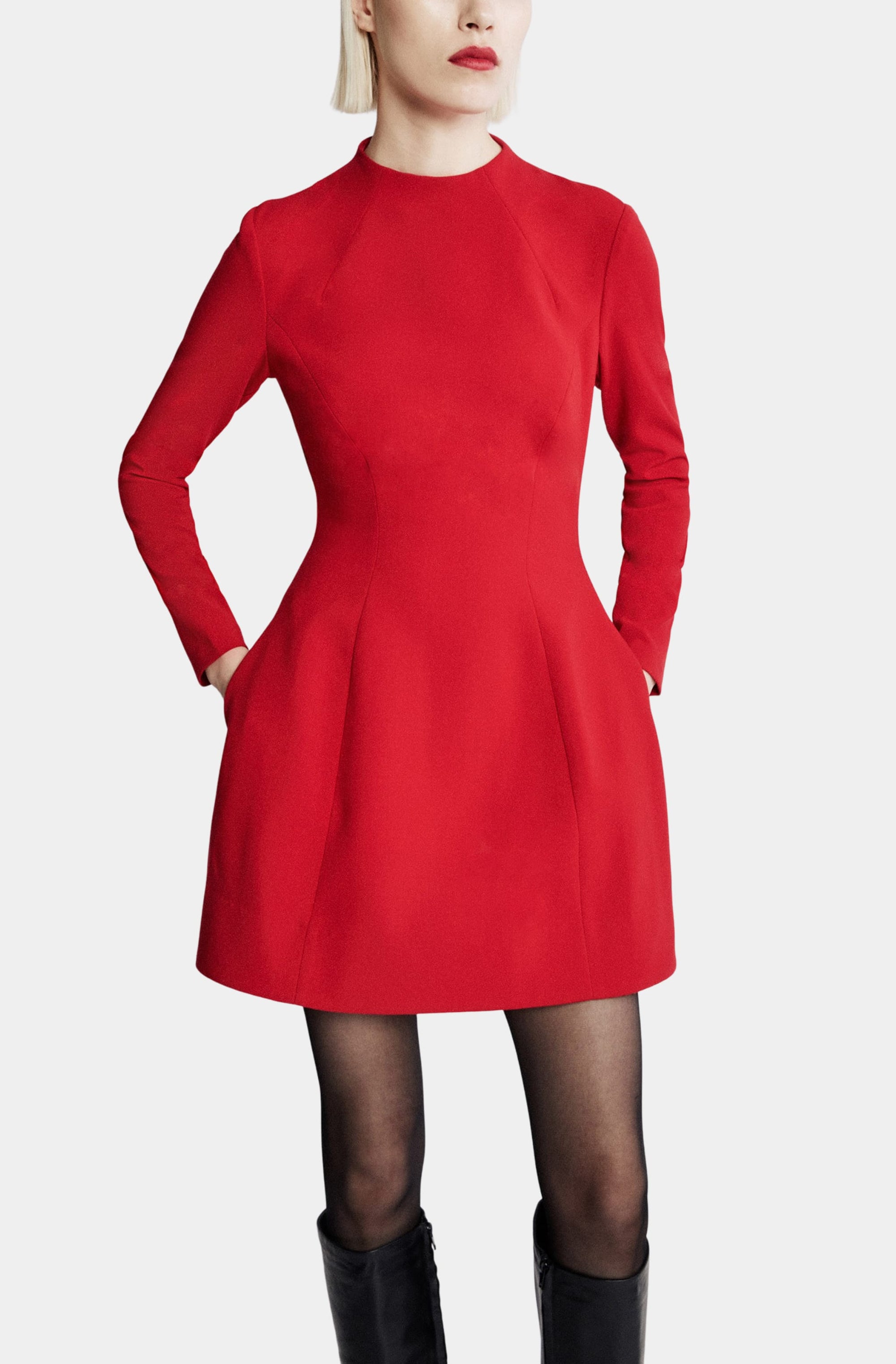 Delphi Long Sleeve Mini Dress