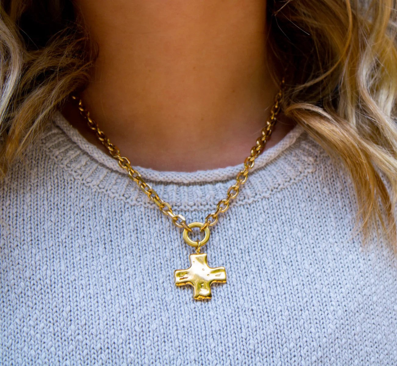 Brooks Cross Necklace