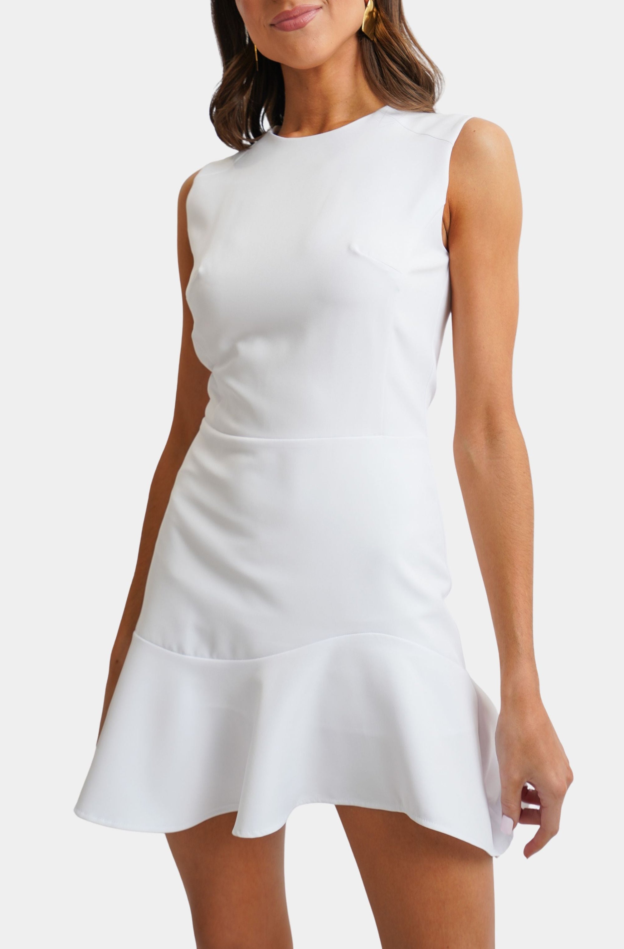 Tulip Ruffle Mini Dress