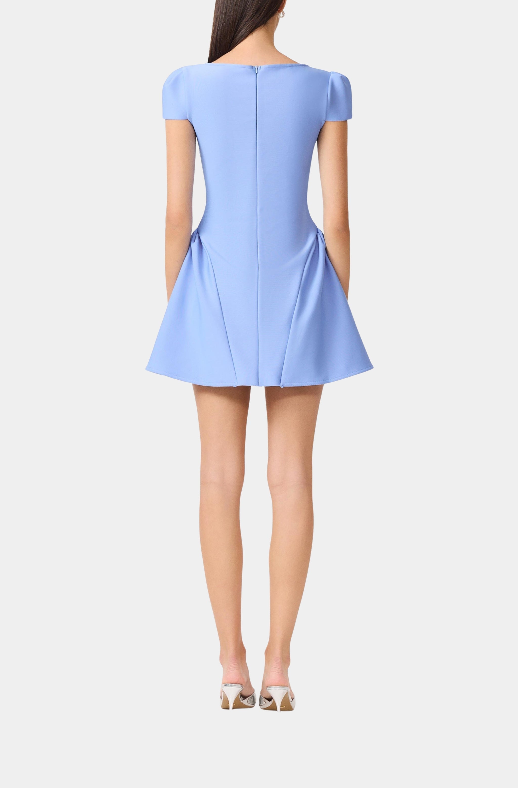 Floriana Cap Sleeve Fit And Flare Mini Dress
