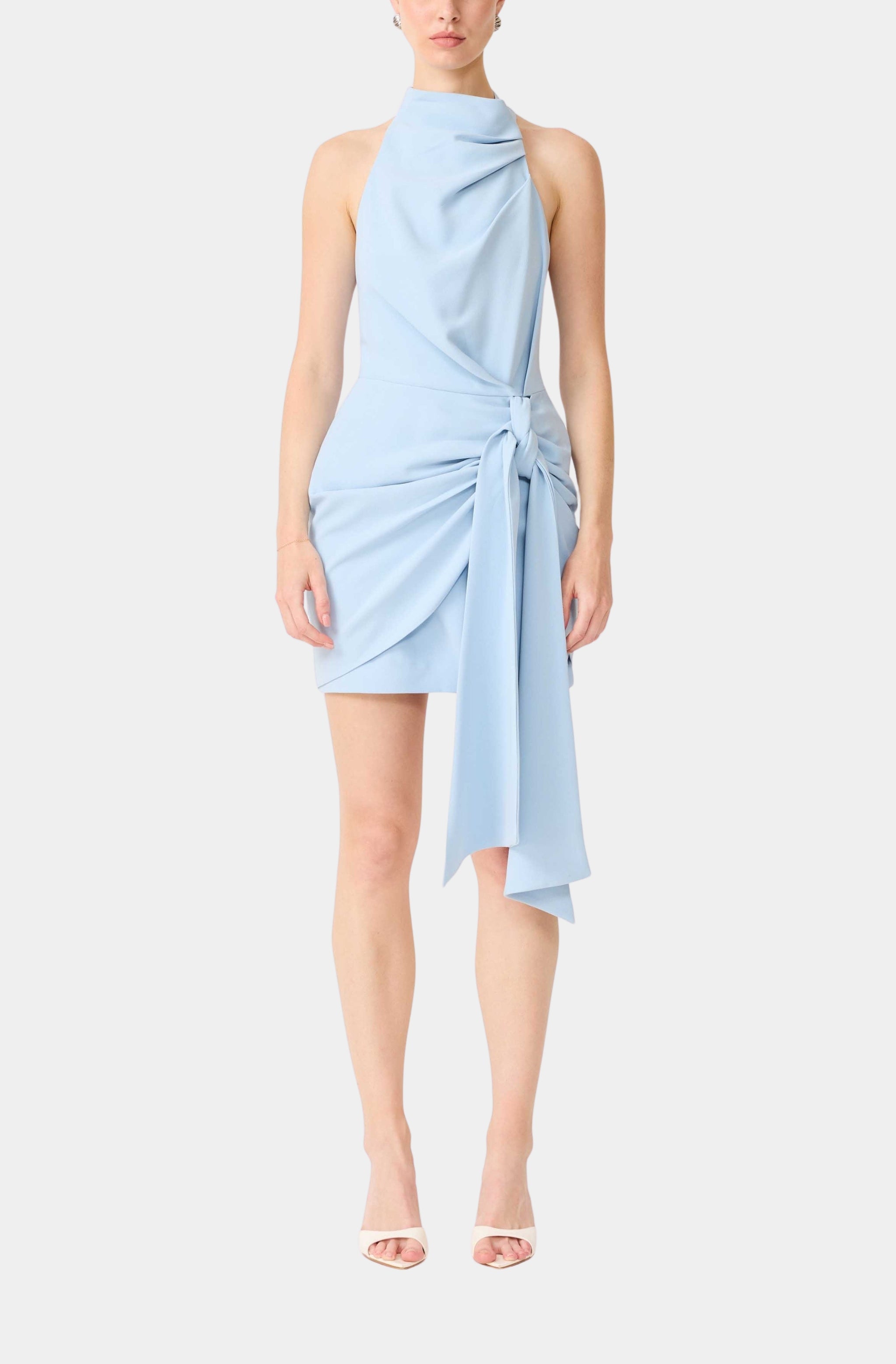 elliatt azelie asymmetric high-neck mini dress Elliatt Azelie Asymmetric High-Neck Mini Dress