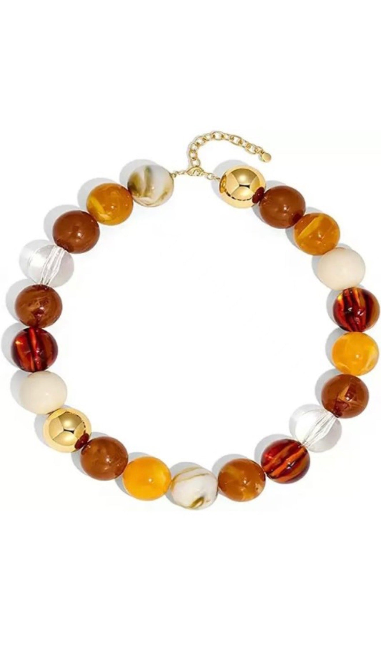 Colorful Resin Beaded Necklace