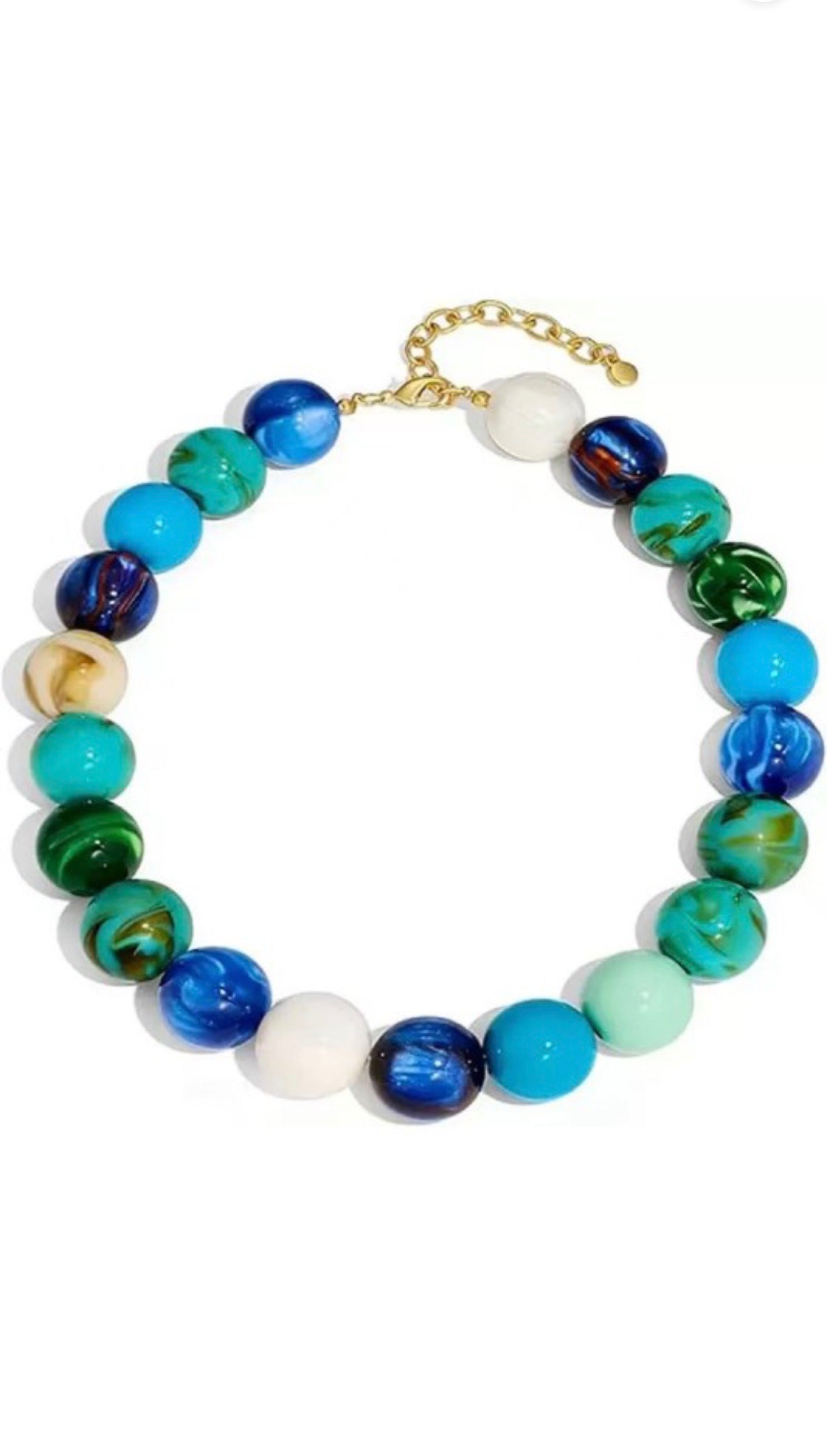 Colorful Resin Beaded Necklace