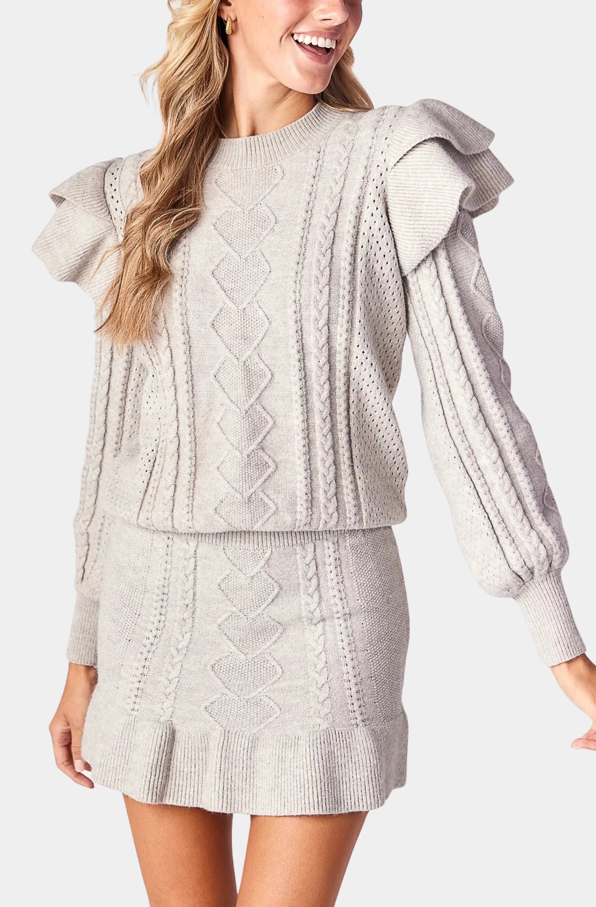 Isabella Ruffle Sweater