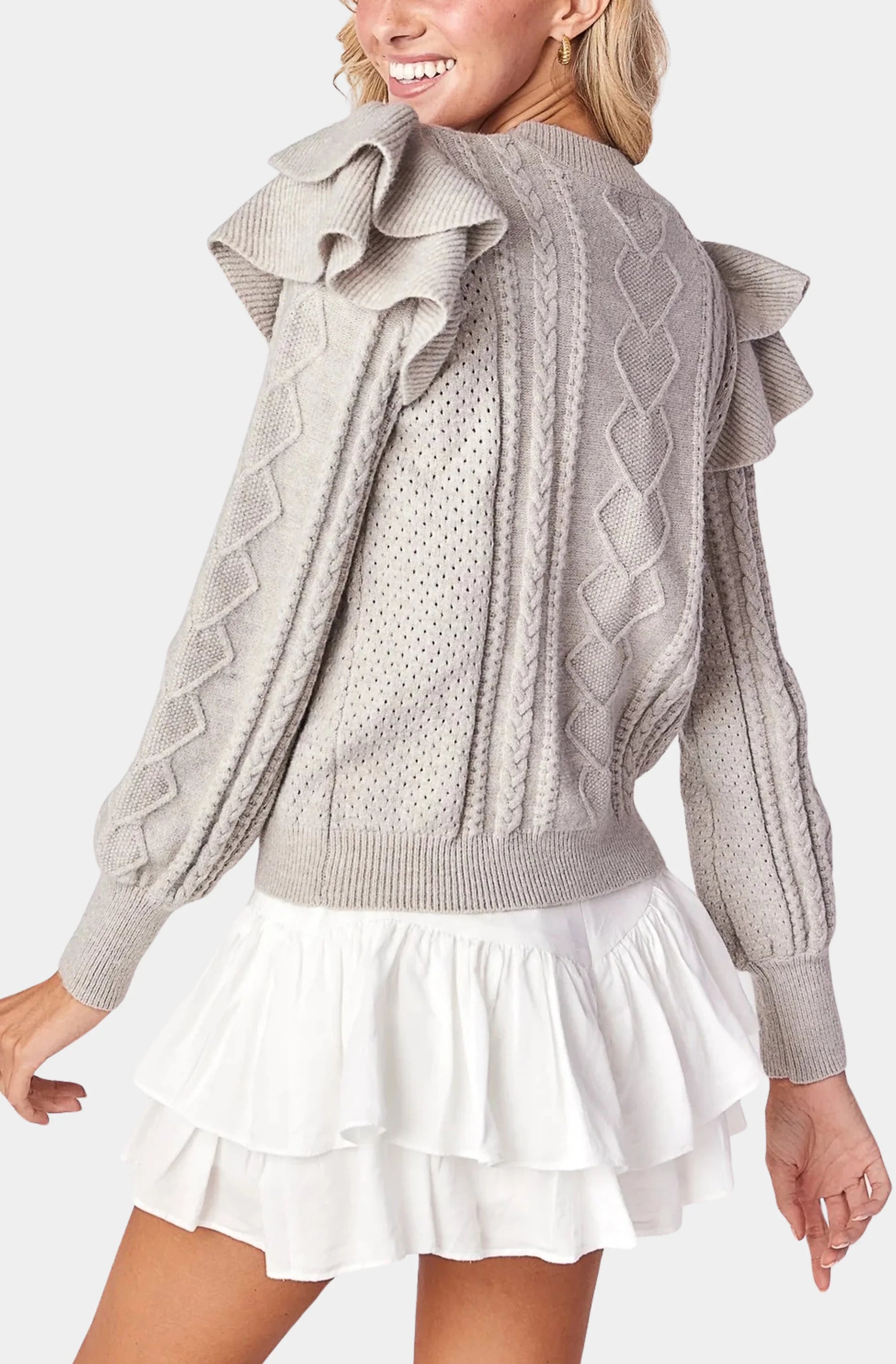 Isabella Ruffle Sweater