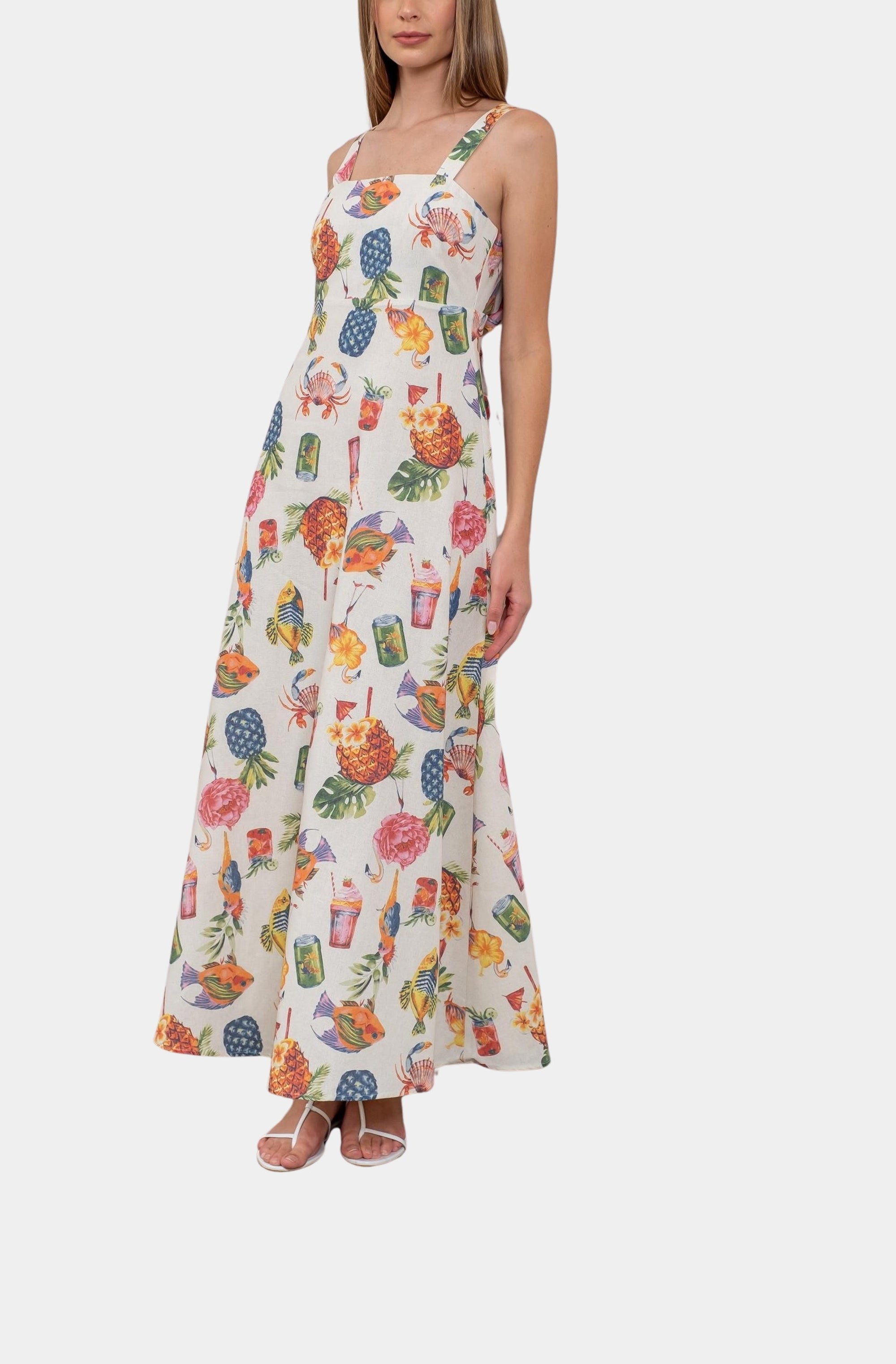 Lola Square Neck Maxi Dress