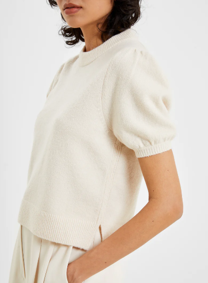 Vhari Ribbed Short Sleeve Sweater