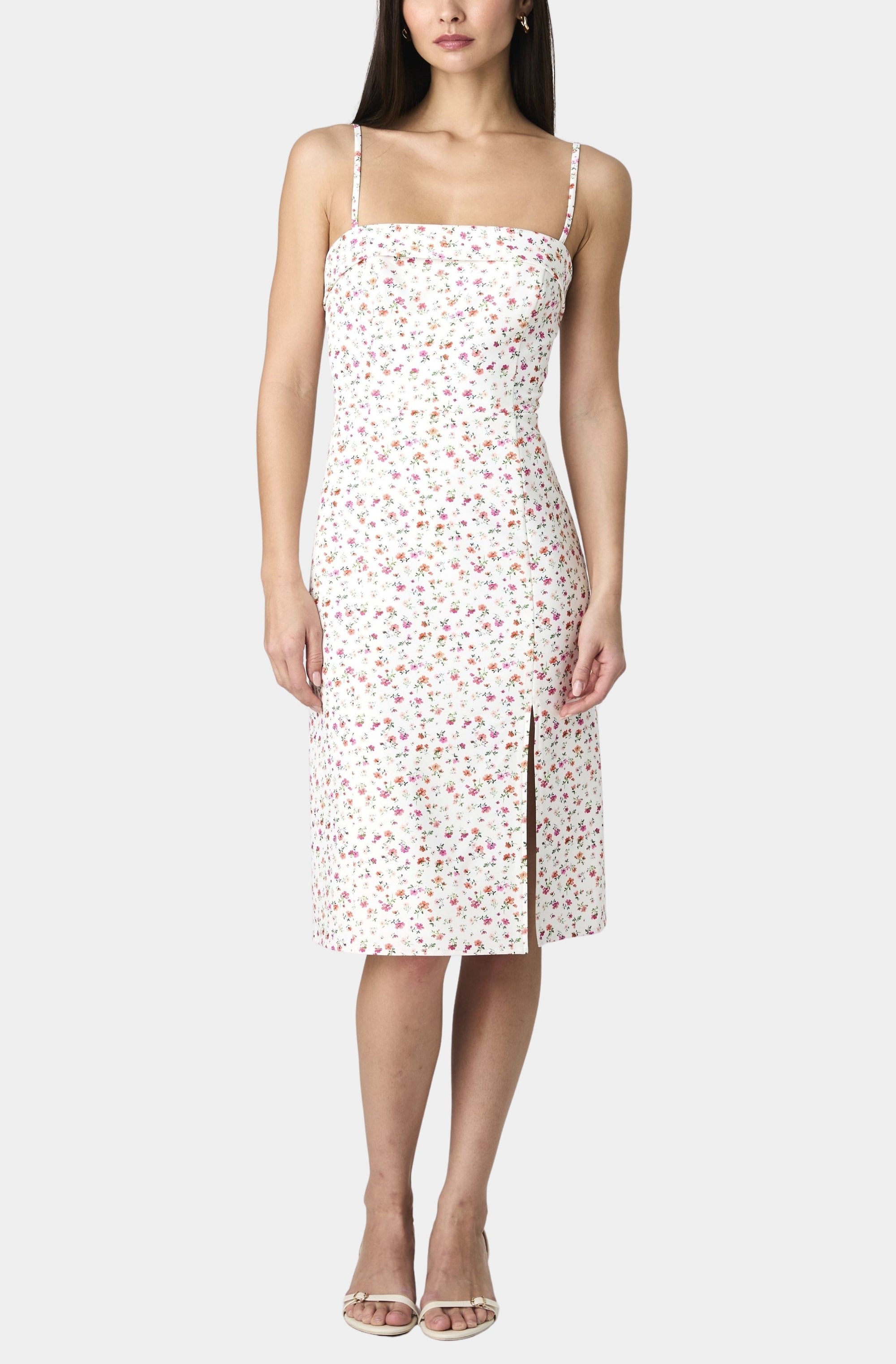 Echo Crepe Strappy Midi Dress