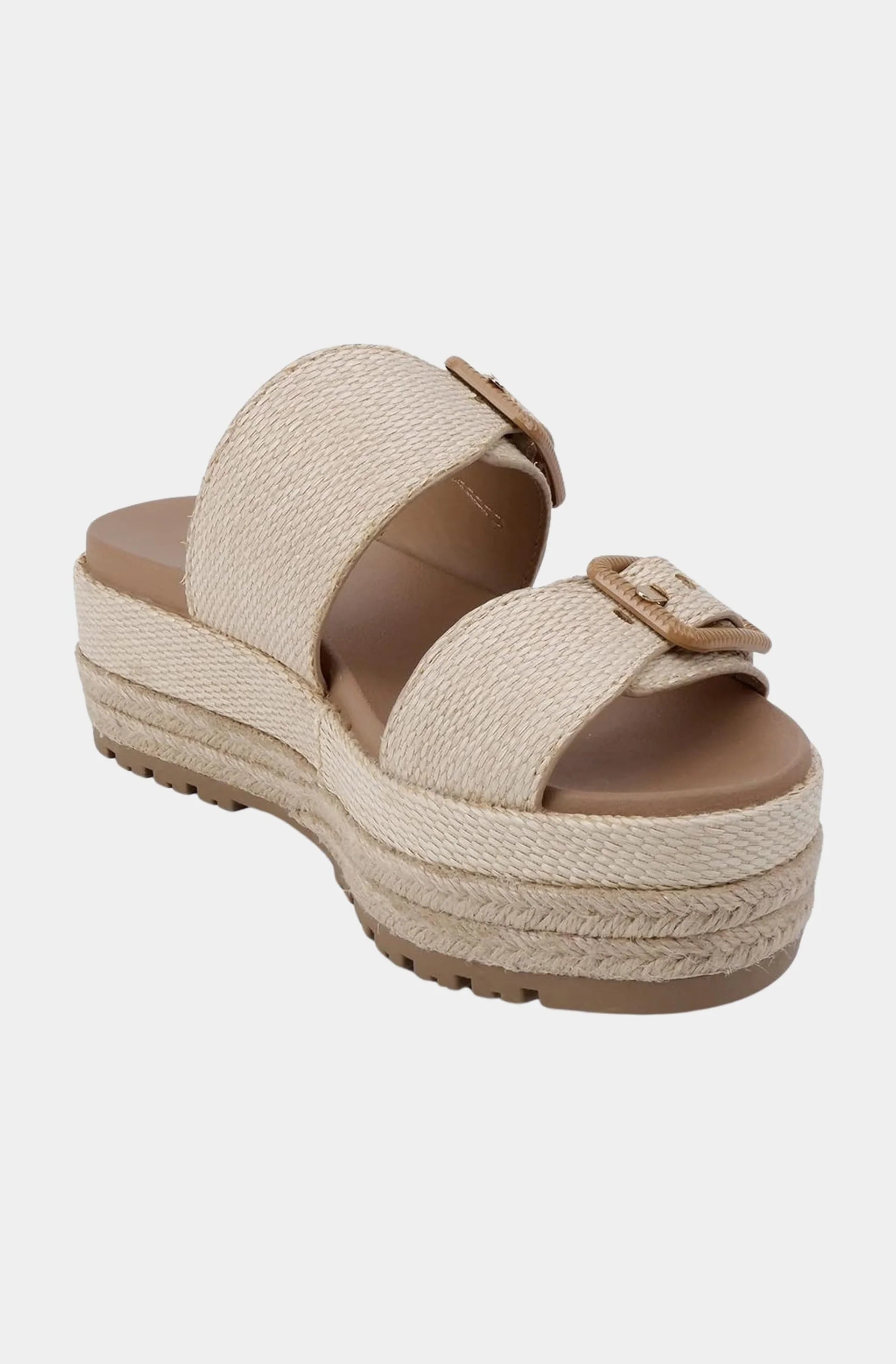 Lucia Raffia Platfrom Sandals