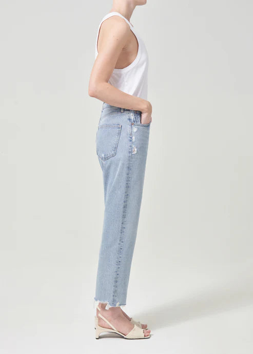 90s Crop Mid Rise Loose Straight