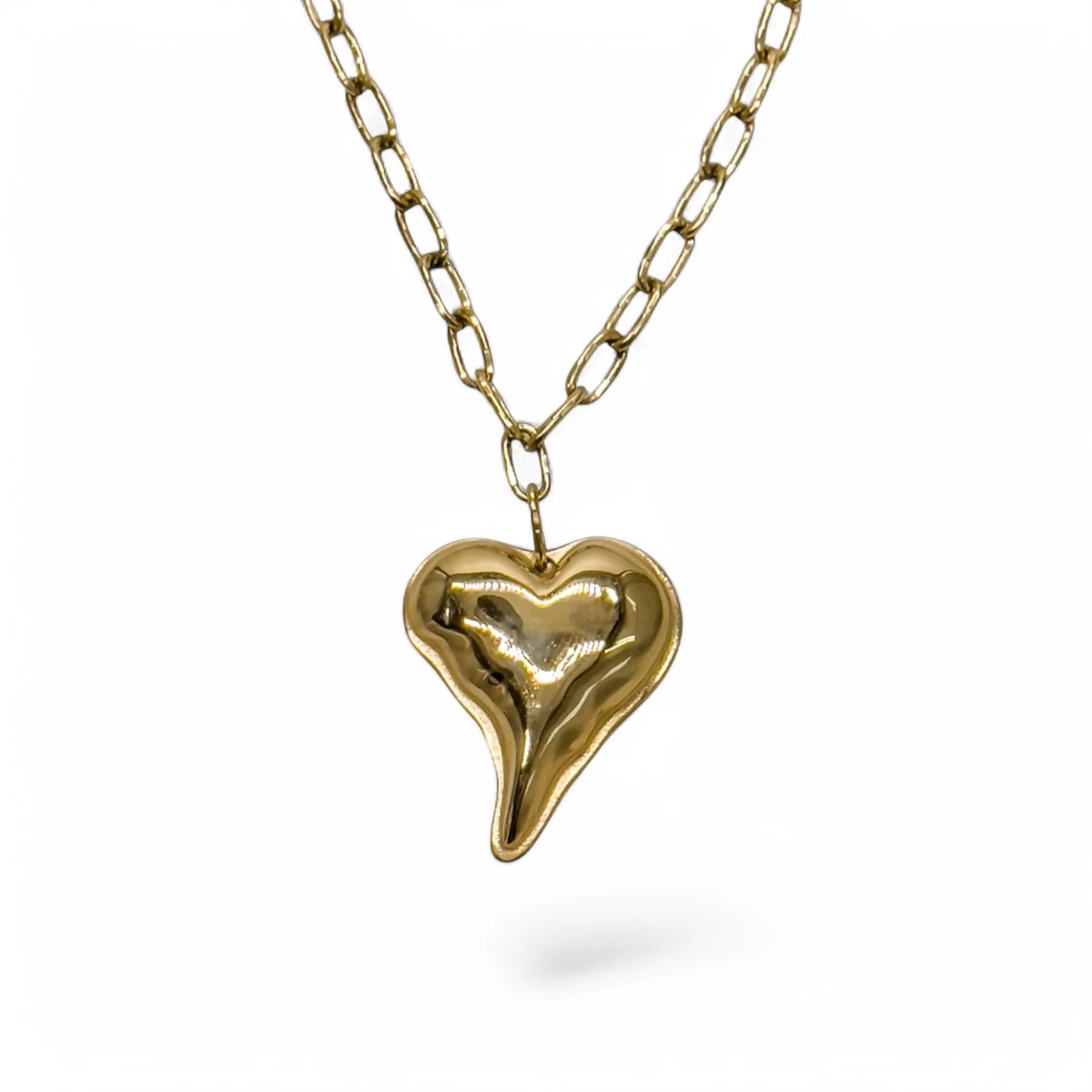 Somer Tumbled Spike Heart Necklace